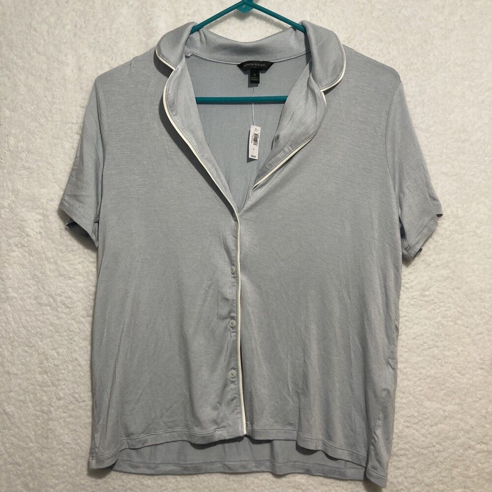 BANANA REPUBLIC Womens Modal Sleep Lounge Pajama Top Size Small S
